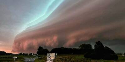 Les impressionnantes images de l'arcus, cet inquiétant nuage qui a précédé un orage violent en Normandie ce jeudi