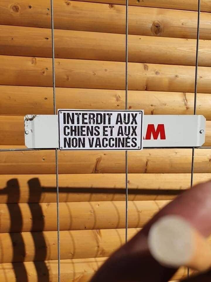 "Interdit aux chiens et aux non-vaccinés": de fausses plaques au marché de Noël Toulon créent la confusion