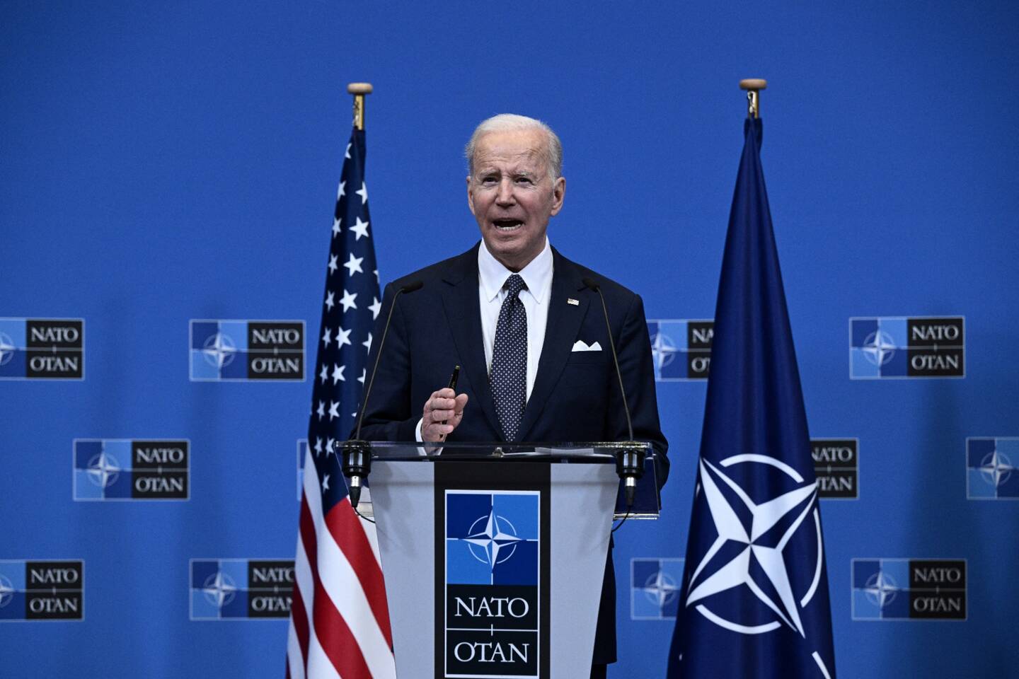Le président américain Joe Biden au sommet de l'Otan jeudi 24 mars.