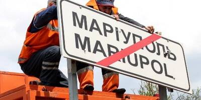 Guerre en Ukraine: les panneaux de signalisation passent au russe à Marioupol, première étape vers l'annexion?
