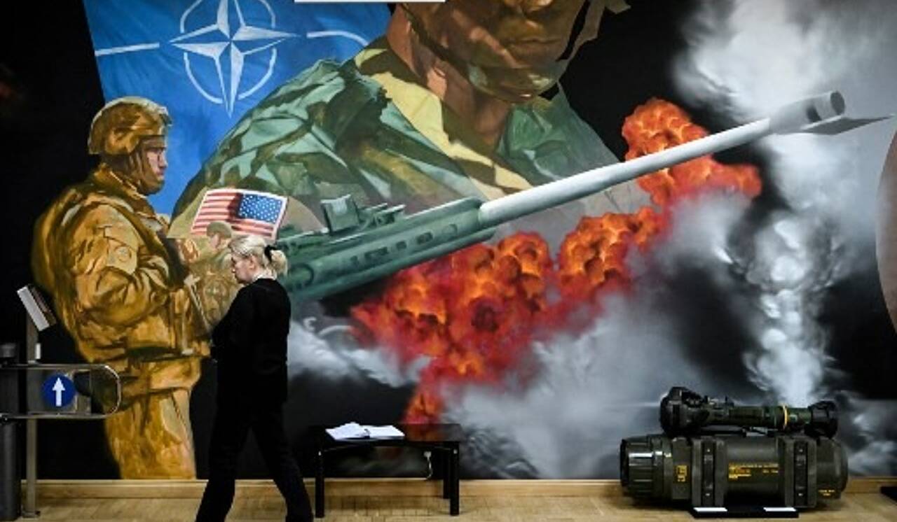 En Russie à Moscou, une exposition met en scène “la cruauté” de l’Otan en plein conflit en Ukraine