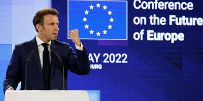Indépendance énergétique, intégration de l'Ukraine dans l'UE, révision des traités... Ce qu'il faut retenir du discours de Macron à Strasbourg