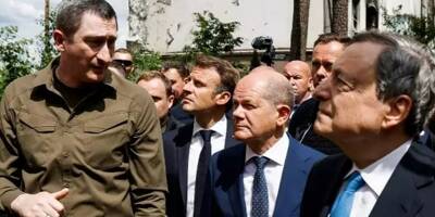 Guerre en Ukraine: ce qu'il faut retenir de la visite d'Emmanuel Macron à Irpin, ville martyre de la banlieue de Kiev