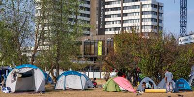 Le campement de migrants en centre-ville de Strasbourg évacué