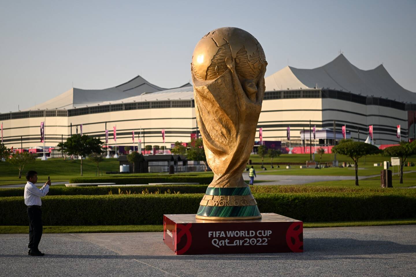 Le stade Al-Bayt où se déroulera la cérémonie d'ouverture. 