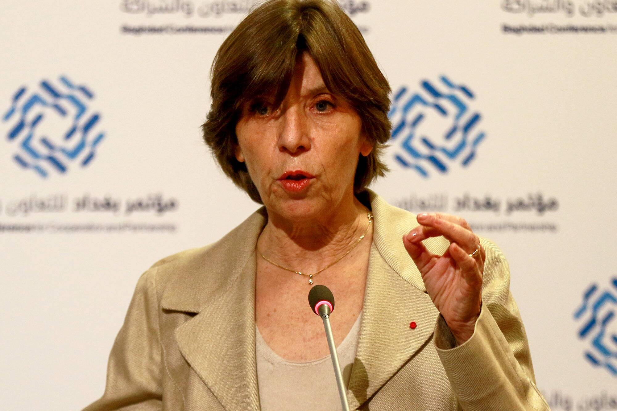 La cheffe de la diplomatie française demande la "libération"des "otages" français détenus en Iran