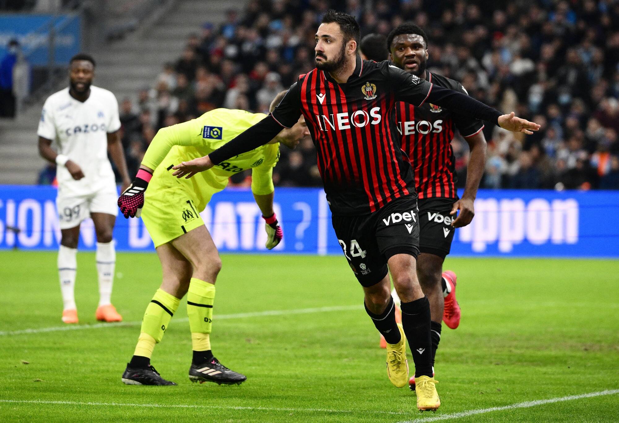 A Marseille, l'OGC Nice ponctue une immense semaine par une troisième victoire en trois matchs (3-1)