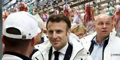 Au marché de Rungis, Macron défend sa réforme des retraites et agite 