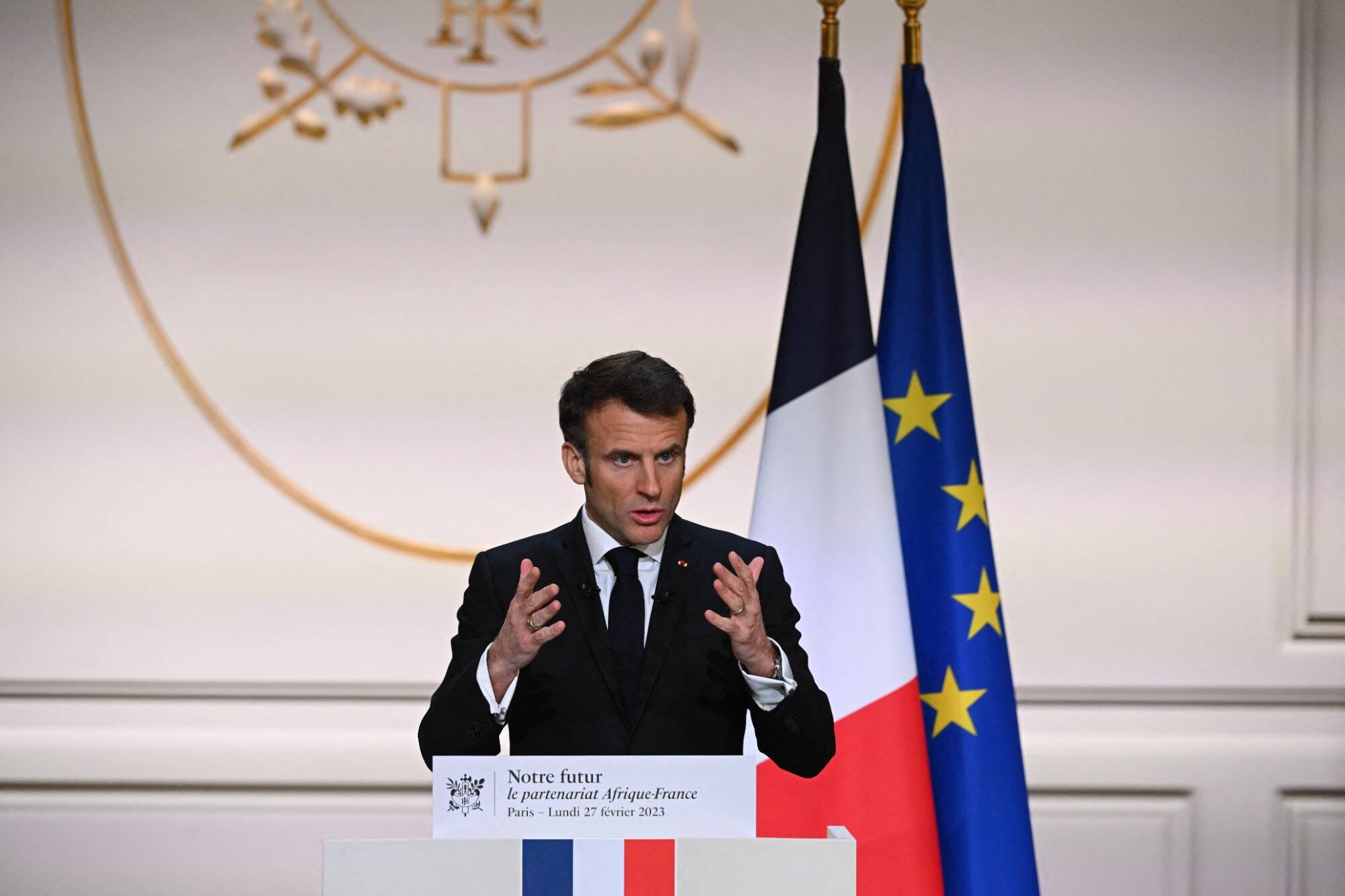 Emmanuel Macron annonce "une diminution visible des effectifs militaires" en Afrique dans le cadre d'un "nouveau partenariat"