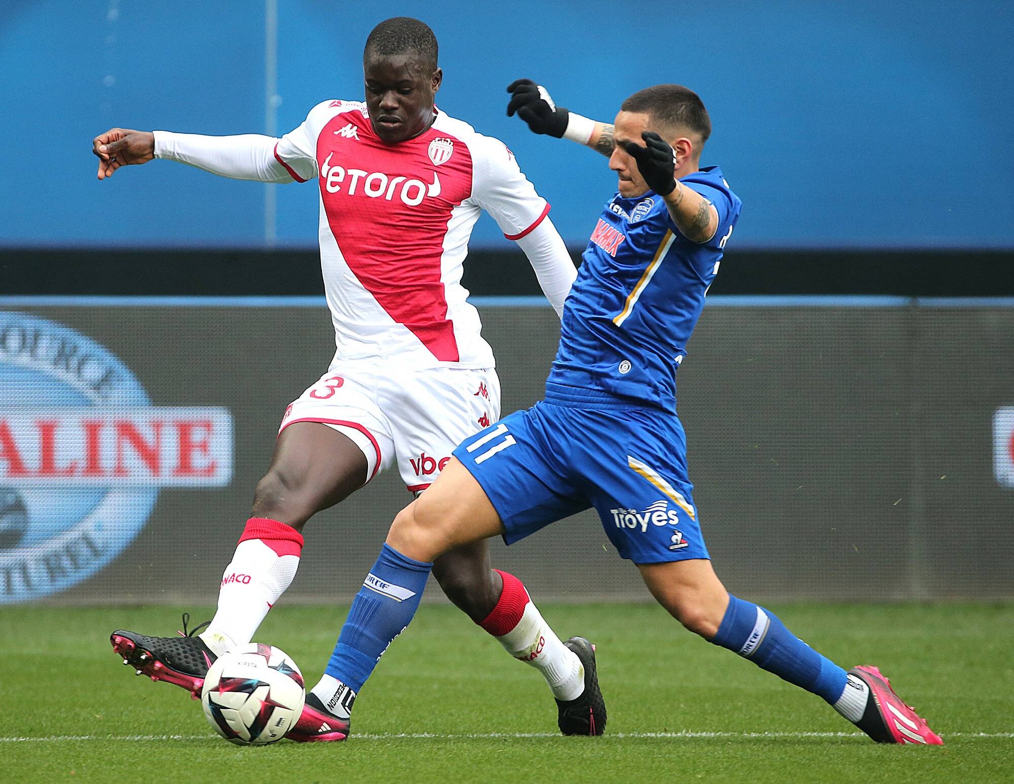 L'AS Monaco retrouve le podium de la Ligue 1 après son nul à Troyes (2-2)