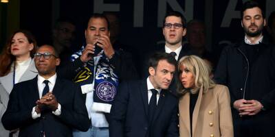 Coupe de France: Macron a salué les joueurs dans les couloirs du Stade de France