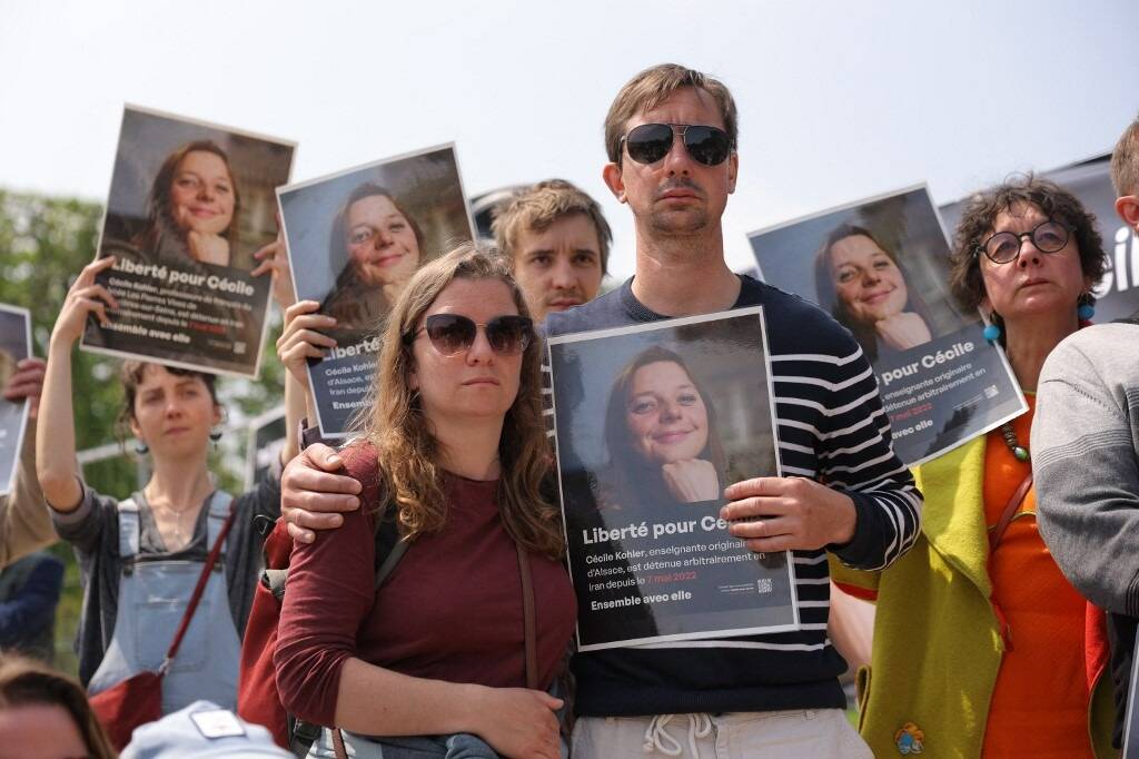 "Ça reste extrêmement difficile": rassemblement à Paris pour deux Français détenus en Iran