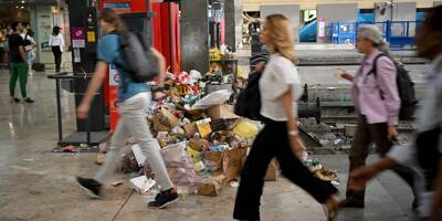 Grève des agents de propreté à la gare de Marseille, les déchets s'accumulent