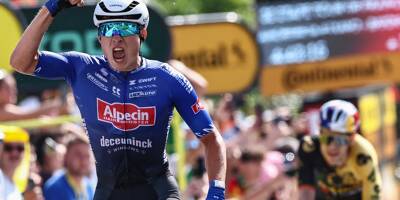 Tour de France: le Belge Jasper Philipsen remporte la 3e étape au sprint à Bayonne, Adam Yates reste maillot jaune