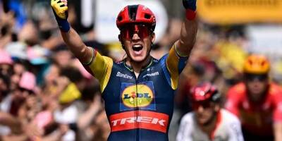 Tour de France: le Danois Mads Pedersen remporte au sprint la 8e étape à Limoges