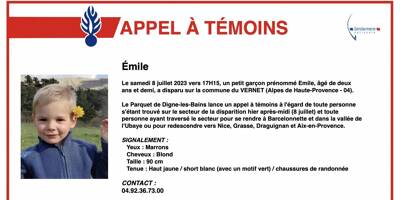 Disparition du petit Emile: l'enfant est toujours introuvable, des gendarmes azuréens envoyés en renfort... suivez la situation en direct