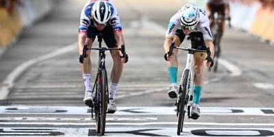 Tour de France: le Slovène Matej Mohoric remporte la 19e étape à Poligny