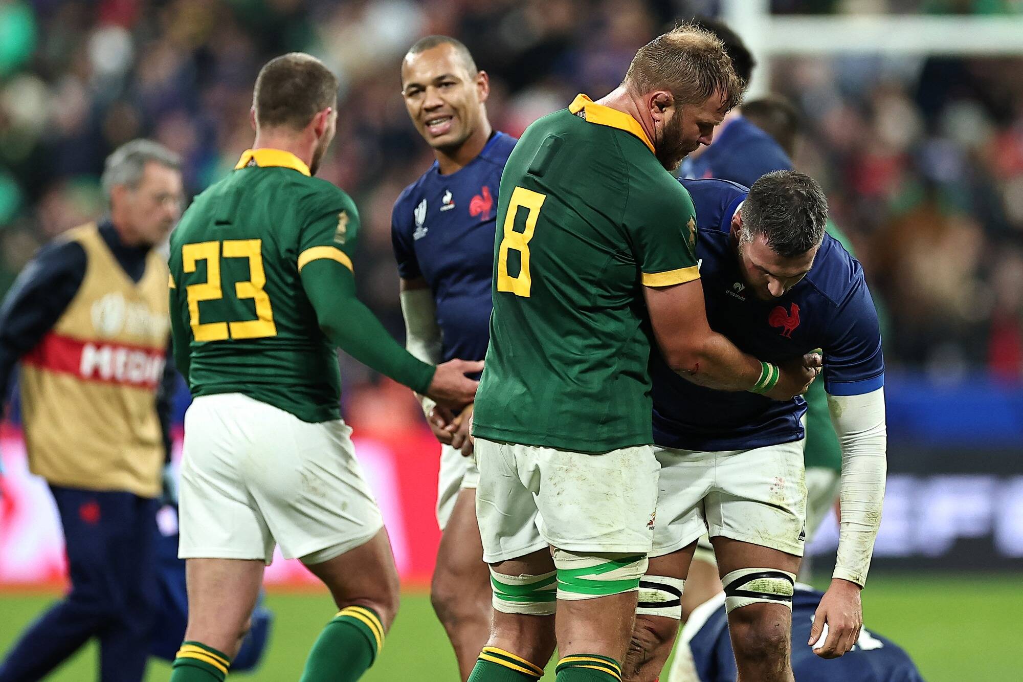 "Ça va être dur à accepter", les réactions des Français après leur défaite en quarts face l'Afrique du Sud