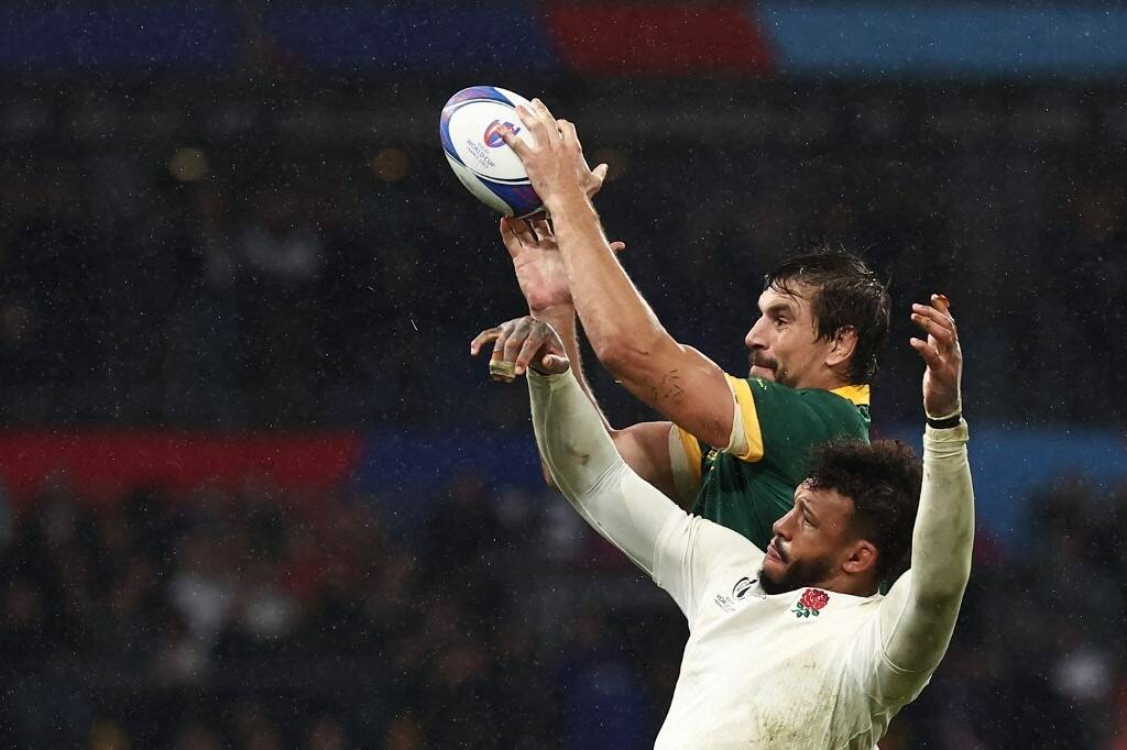 Coupe du monde de rugby: "Nous sommes en finale, c'est tout ce qui compte", réagit le Sud-Africain Eben Etzebeth