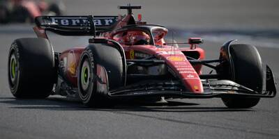 Le Monégasque Charles Leclerc sur le podium du Grand Prix du Mexique