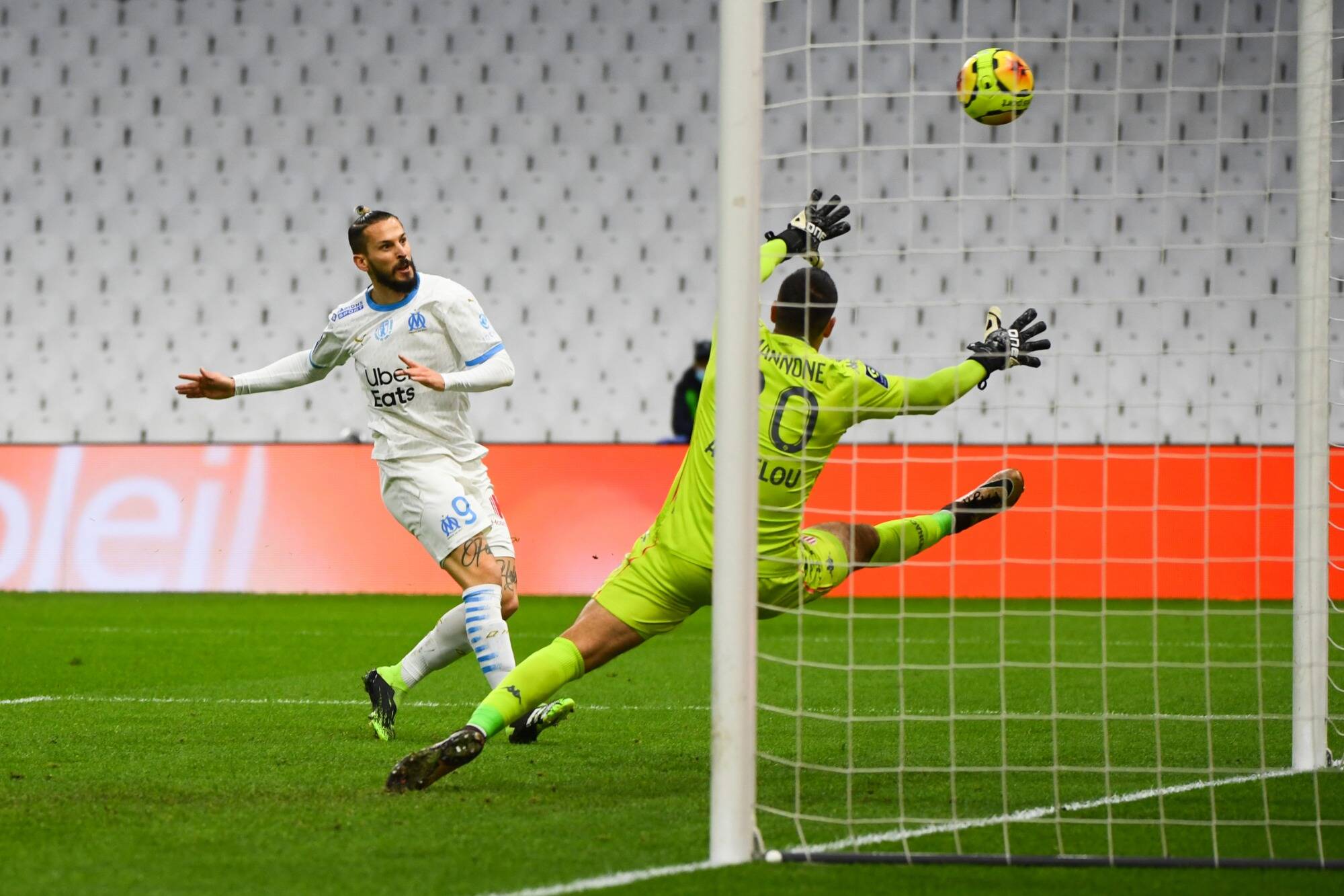 L'AS Monaco menée par l'Olympique de Marseille à la pause (2-0)