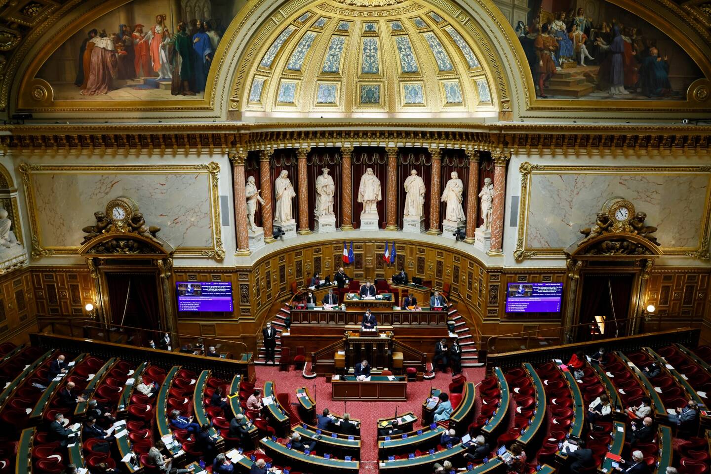 A view of the Senate Chamber (illustration).