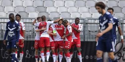 Vainqueur à Bordeaux (0-3), Monaco revient à deux points de la tête de la Ligue 1 et de Lille