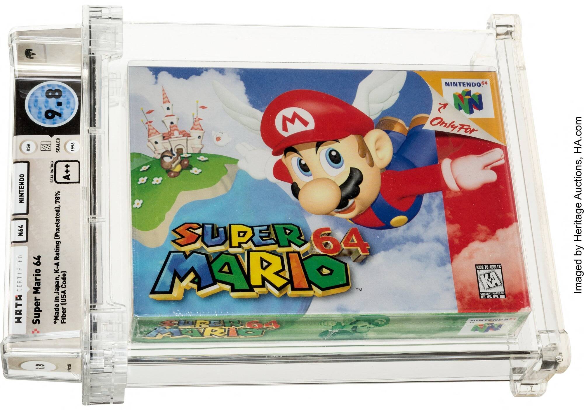 Une cartouche Super Mario 64 vendue plus d'un million de dollars aux enchères, nouveau record pour un jeu vidéo
