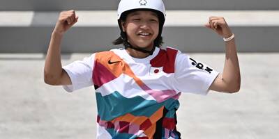 La Japonaise Nishiya, 13 ans, première championne olympique de l'histoire en skateboard aux Jeux Olympiques