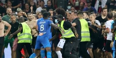 Les images des échauffourées pendant le derby entre l'OGC Nice et l'OM