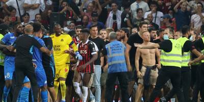 Incidents lors du match Nice-Marseille: cinq personnes placées en garde à vue mercredi