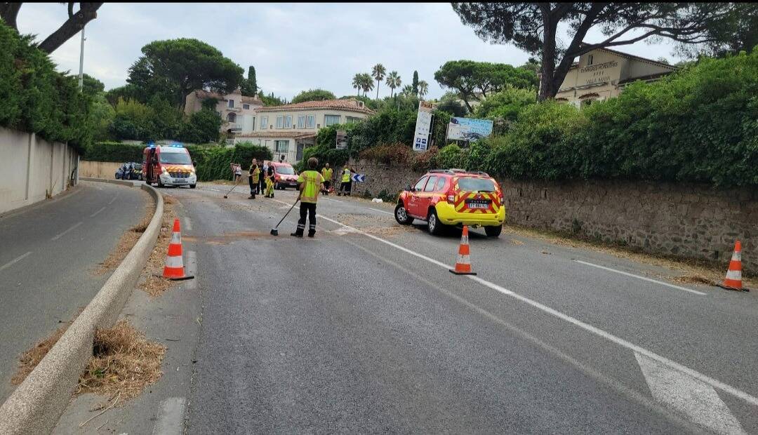 Trois blessés dont un grave dans un accrochage entre une voiture et un deux-roues dans le golfe de Saint-Tropez