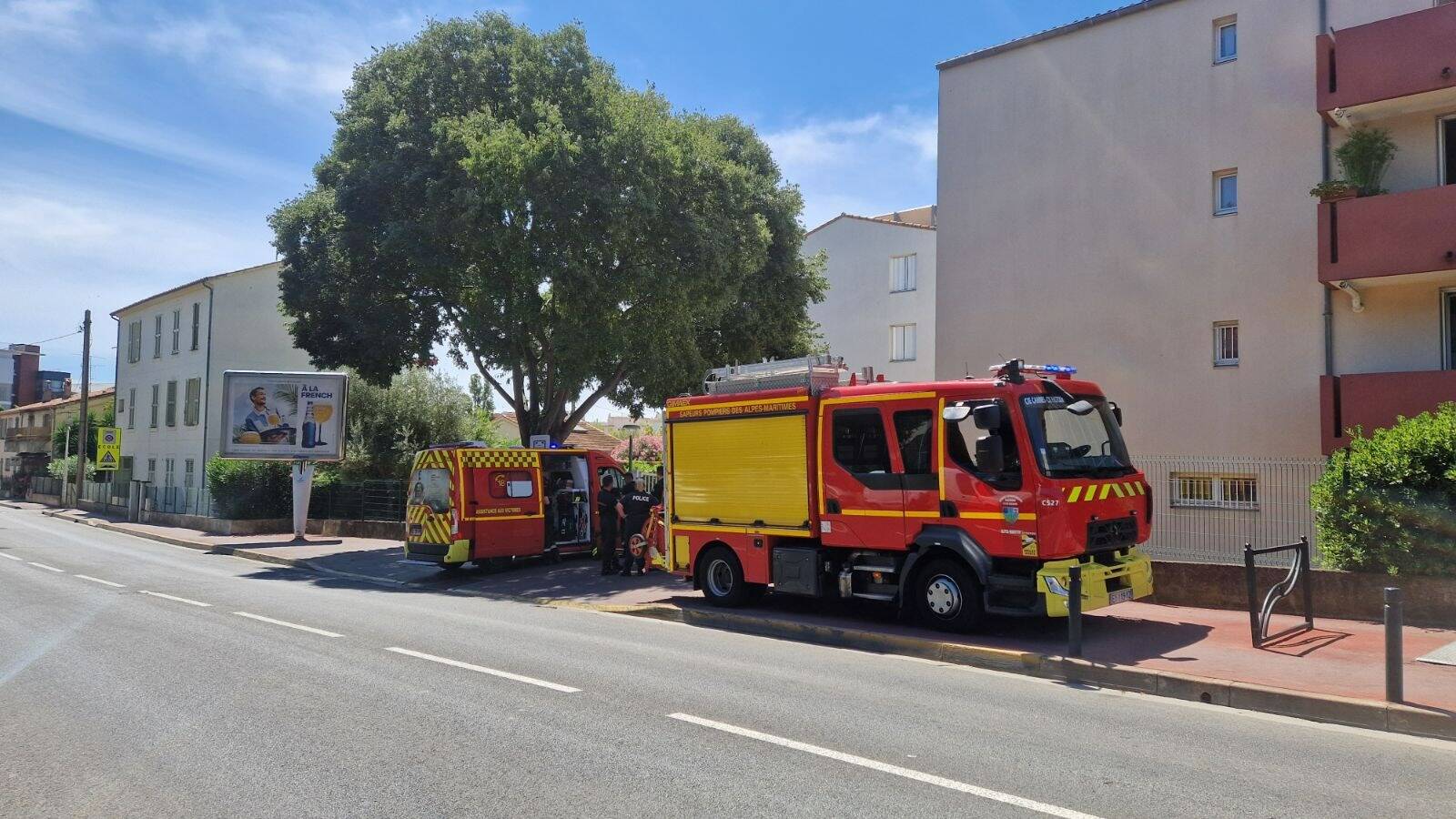 Quatre personnes incommodées lors d'un incendie d'habitation à La Bocca