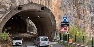 Chantier du tunnel de Giraude sur l'A8 entre la France et l'Italie: la circulation sera impactée jusqu'à fin juin