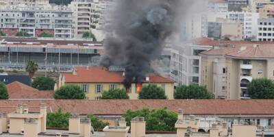 Un important feu d'habitation se déclare à Nice, la pénétrante du Paillon fermée au niveau des Abattoirs