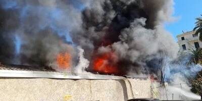 VIDEO. Une trentaine de pompiers interviennent sur un feu de garage à Antibes
