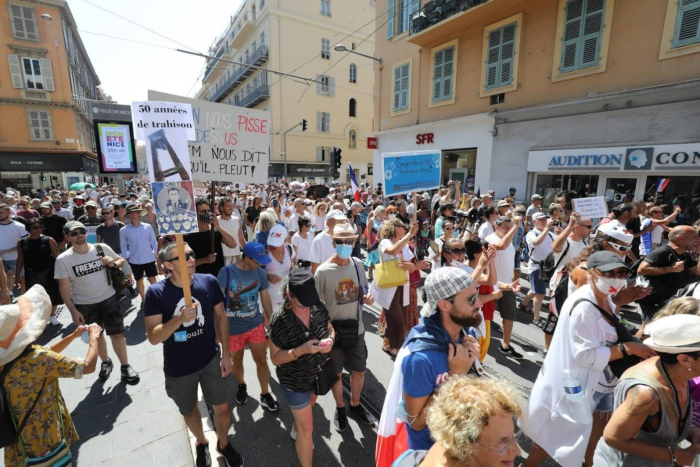 Le préfet interdit (encore) la manifestation anti pass de ce samedi dans le centre de Nice