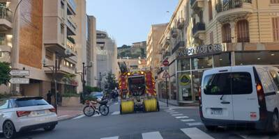 La rue Princesse Florestine coupée à la circulation pour une intervention des pompiers à Monaco