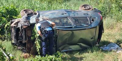 Trois blessés dans un spectaculaire accident de la route dans le Var