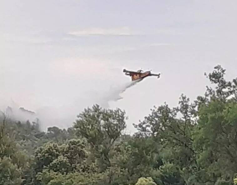 Un véhicule en feu déclenche un incendie aux abords de l'autoroute A8 à Brignoles, plus d'une centaine de pompiers mobilisés