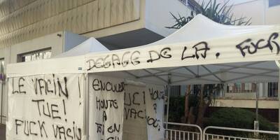 Un centre de vaccination de Nice tagué par des anti-vaccins, la Métropole et la ville portent plainte
