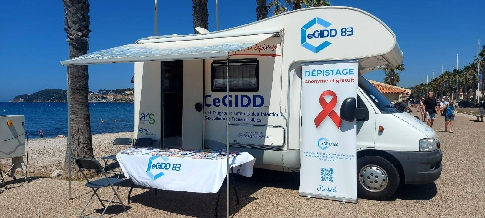 Faites vous dépister contre les maladies sexuellement transmissibles sur la plage à Six-Fours