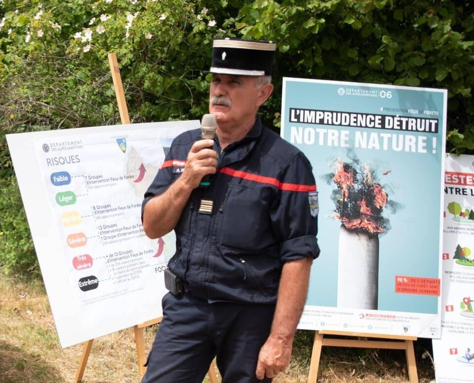 Le lieutenant-colonel Alain Degioanni des pompiers des Alpes-Maritimes nous a quittés