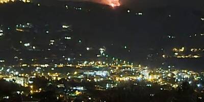 60 pompiers mobilisés, 2ha ravagés... un incendie visible depuis le littoral en cours ce samedi soir à Saint-Vallier