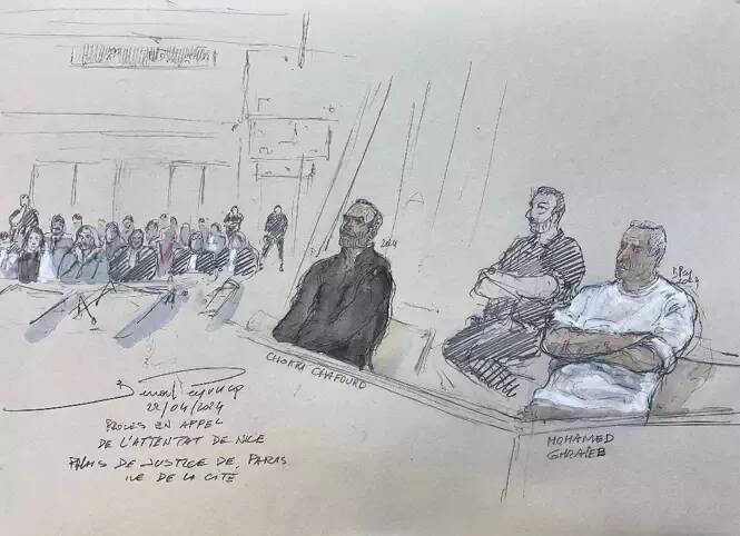 Procès en appel de l'attentat du 14 juillet 2016 à Nice: 18 ans de réclusion criminelle pour les deux accusés