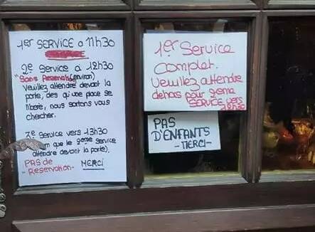 "Pas d'enfants. Merci"... Dans le Haut-Rhin, une affiche refusant les enfants dans un restaurant fait des remous