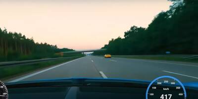 Au volant d'une Bugatti, un milliardaire se filme à 417 km/h sur l'autoroute en Allemagne