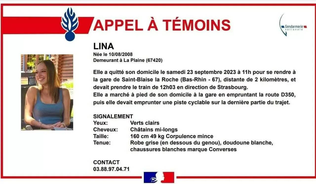 Disparition de Lina: sa mère a "la rage" de la retrouver, "sa place est chez elle auprès des siens"