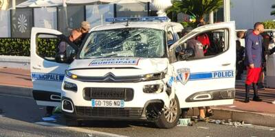 Percutée, une voiture de police fait des tonneaux sur la Prom': trois blessés, la circulation coupée