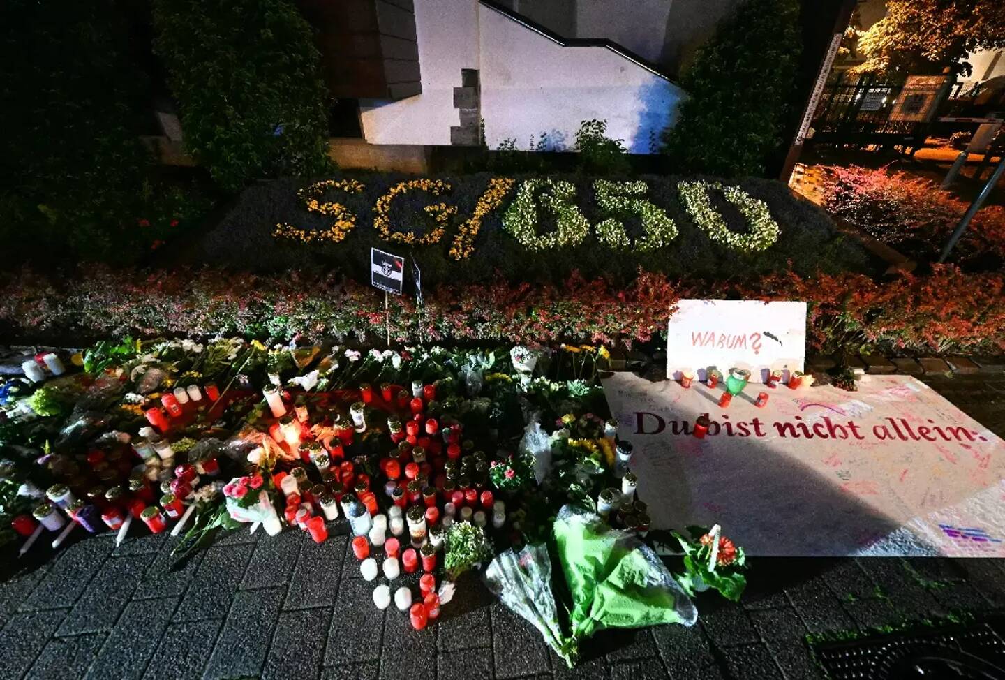 Hommages aux victimes de l'attaque au couteau de Solingen, le 24 août 2024.